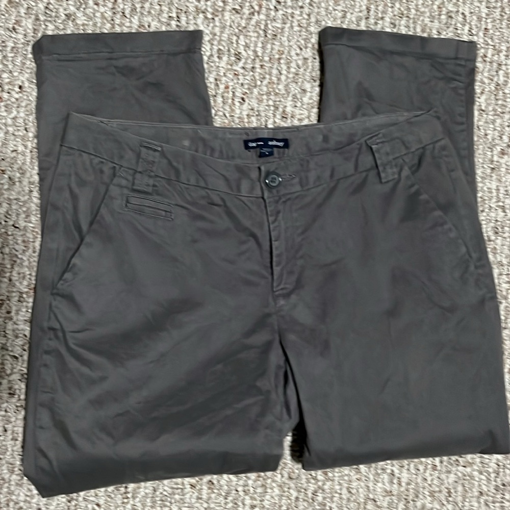 Gap Gray Chino Pants Size 8 The Aubrey Rolled Ankle